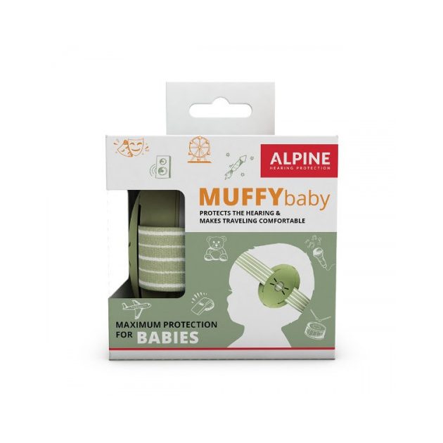 Alpine Muffy Baby fültok csecsemőknek zöld