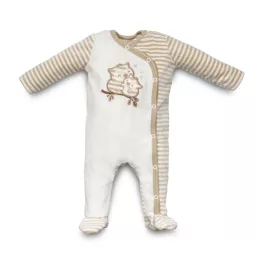   Kenguru Gold Plüss hosszúujjú rugdalózó mogyoró Bagoly 62