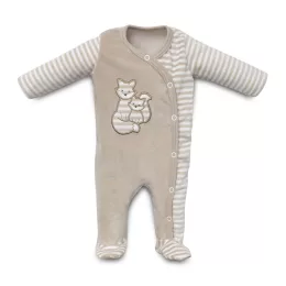   Kenguru Gold Plüss hosszúujjú rugdalózó mogyoró Róka2 56