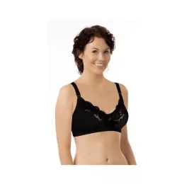   Carriwell Mikrofíber csipkés szoptatós melltartó III - fekete