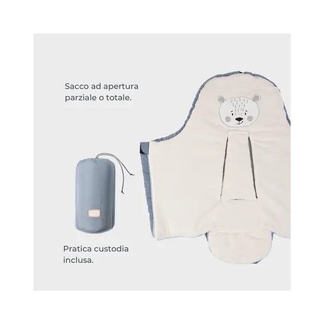 Nuvita AW Ovetto Cuccioli bundazsák 80cm - Carta da Zucchero - 9205