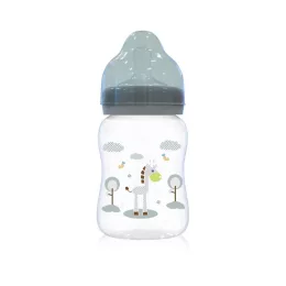 Baby Care széles nyakú cumisüveg 250ml - Mint green