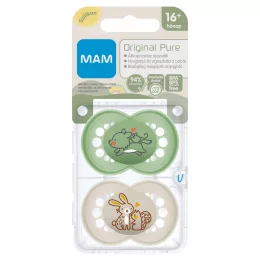 MAM PURE Original szilikon DUPLA cumi 16+ hónap