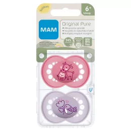 MAM PURE Original szilikon DUPLA cumi 6+ hónap