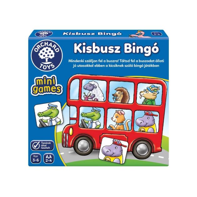 Orchard Toys Mini játék - Kisbusz bingó