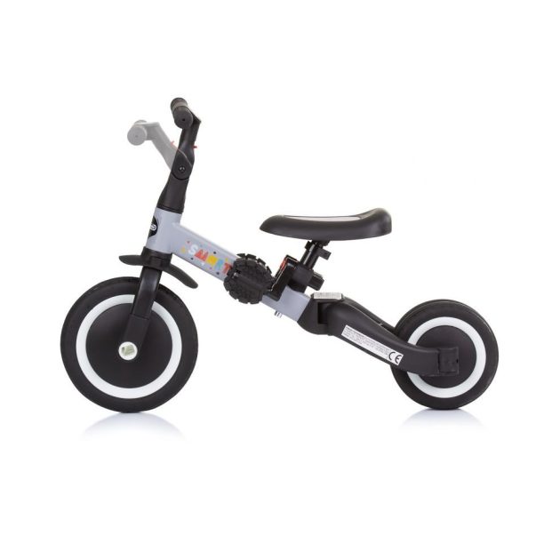 Chipolino Smarty 2 az 1-ben tricikli és futóbicikli - szürke