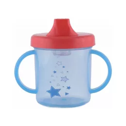 Baby Care itatópohár fogantyúval 210ml alacsony - blue