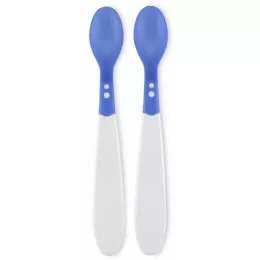 Baby Care hőrzékeny etető kanál 2db- blue