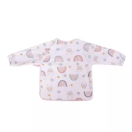 Baby Care hosszú ujjú pamut előke - Girl