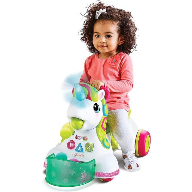Infantino Sit, Walk & Ride Unicorn 3az1-ben járássegítő