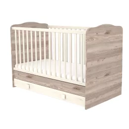   Timba Viki 70x140-es Átalakítható gyermekágy ágyneműtartóval - Krém-fűz