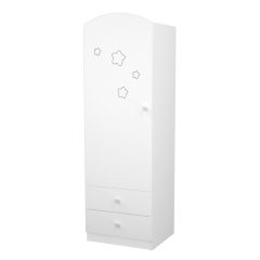   Timba Félix -Fehér - Félix szekrény - Bal/ - Jobb elem - Fehér Csillagos Balos