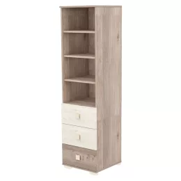 Timba Viki 3 Fiókos Nyitott szekrény - Krém-fűz