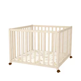   Timba Timba 2 102x102-es emelhető, görgős járóka - Borostyán