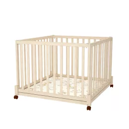   Timba Timba 3 100x100-as összecsukható, emelhető, görgős járóka - Borostyán