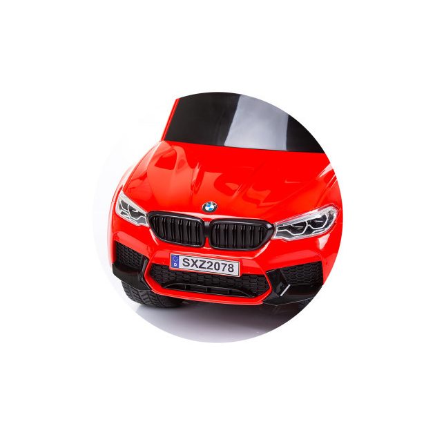 Chipolino BMW bébitaxi tolókarral - red