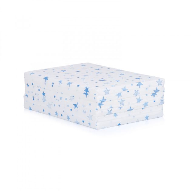 Chipolino összehajtható matrac 60x120 - white/blue stars