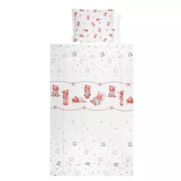   Lorelli 4 részes ágynemű garnitúra - Bears & Pillows Beige