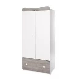   Lorelli Exclusive szekrény - White & Artwood / Fehér & Artwood NEW