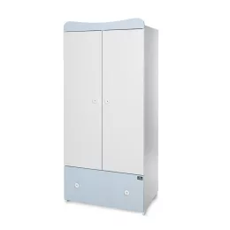   Lorelli Exclusive szekrény - White & Baby Blue / Fehér & Babakék