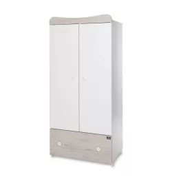   Lorelli Exclusive szekrény - White & Light Oak / Fehér & Világos Tölgy NEW