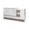 Lorelli MiniMax kombi ágy 190x72 - White Coffe New