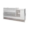 Lorelli MiniMax kombi ágy 190x72 - White Artwood New