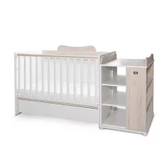Lorelli Multi kombi ágy 190x72 - White Light Oak