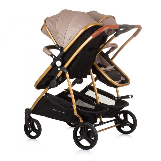 Chipolino Duo Smart iker babakocsi - Golden Beige