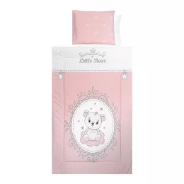 Lorelli 4 részes ágynemű garnitúra - Little Bear Pink