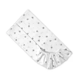 Lorelli gumis lepedő 60x120 + 15cm - Train Grey