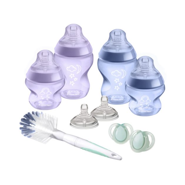 Tommee Tippee Closer to Nature újszülött cumisüveg szett, lila