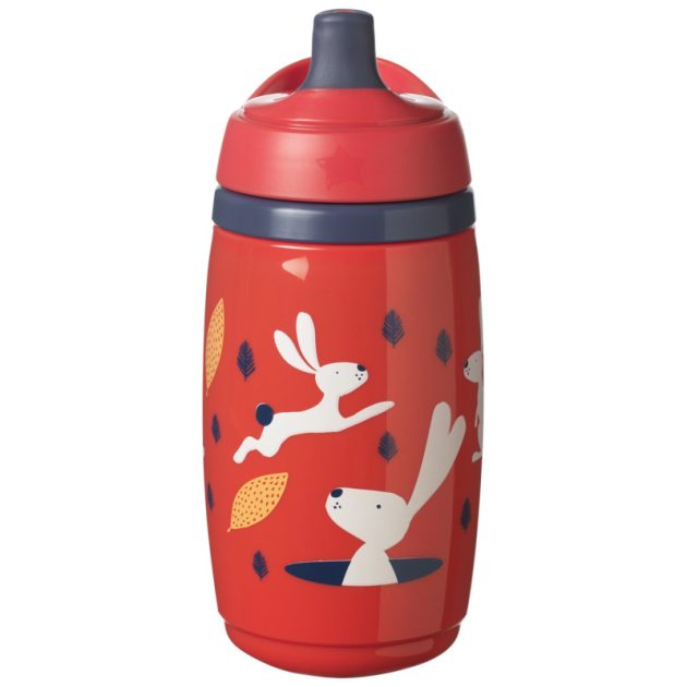 Tommee Tippee Superstar insulatated sportee sportkupakos hőtartó pohár, piros, 266 ml