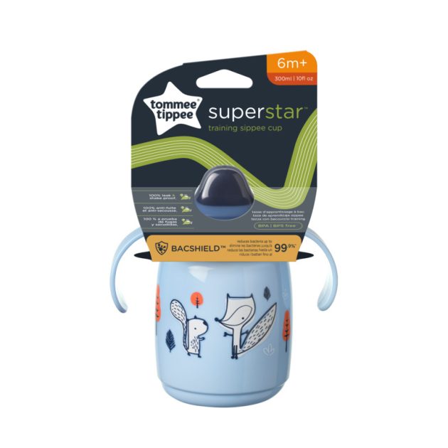 Tommee Tippee Superstar training sippee csőrös pohár, kék, 300 ml