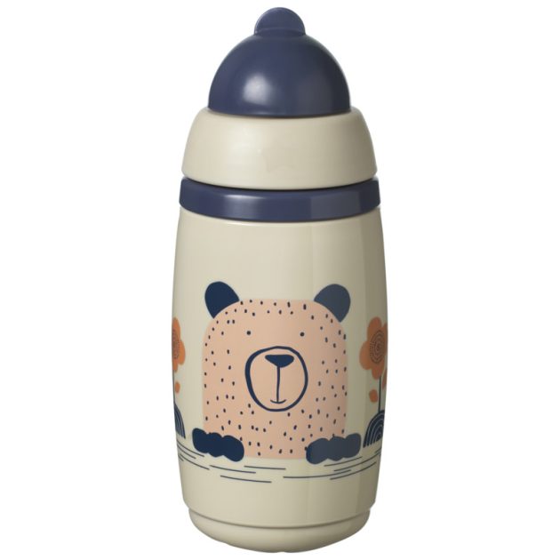 Tommee Tippee Superstar insulated straw szívószálas hőtartó pohár, drapp, 266ml