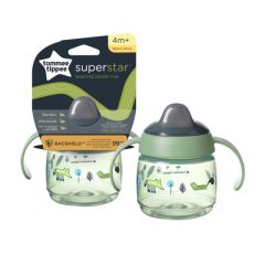   Tommee Tippee Superstar weaning sippee csőrös pohár, zöld, 190 ml 