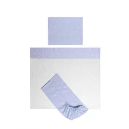   Lorelli Tiny Dream Trio ágynemű garnitúra 60x120 - Train Blue