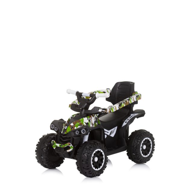 Chipolino ATV bébitaxi tolókarral és kupolával - white/green