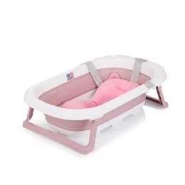   Chipolino Isla összecsukható kád hálós babatartóval 81 cm - Pink