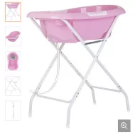 Chipolino Noemi kád leeresztő dugóval, pink, 87 cm (1/2)