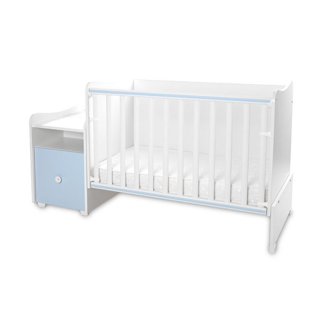 Lorelli Trend PLUS kombi ágy 70x165 - White Baby Blue