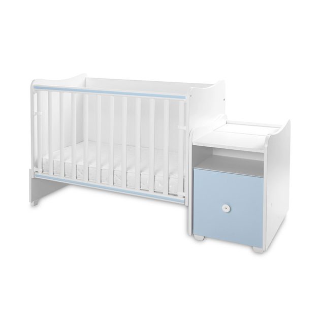 Lorelli Trend PLUS kombi ágy 70x165 - White Baby Blue