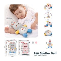   Chipolino Nyugtató nyuszi figura zenével és fénnyel, halvány szürke