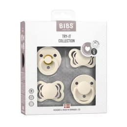 BIBS Try-it Cumi 4 db-os kollekció, krémfehér