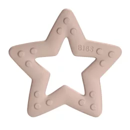 BIBS Rágóka, csillag, púderrózsaszín