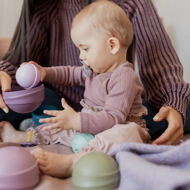 BIBS Ingó torony építőjáték, (Pasztell)