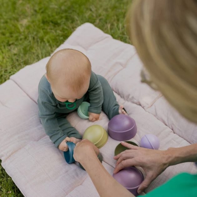 BIBS Ingó torony építőjáték, (Pasztell)