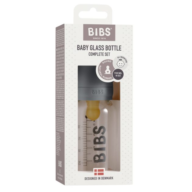 BIBS Cumisüvegszett, grafit, 110 ml