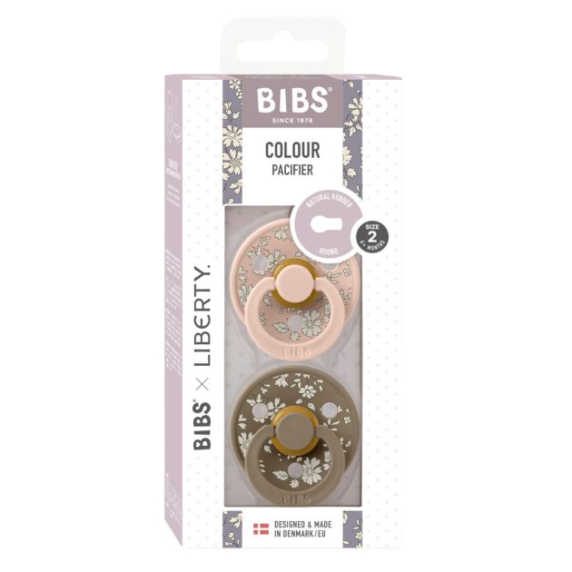 BIBS X Liberty 2-es szett Colour Capel Púderrózsaszín Mix, 6-18 hó