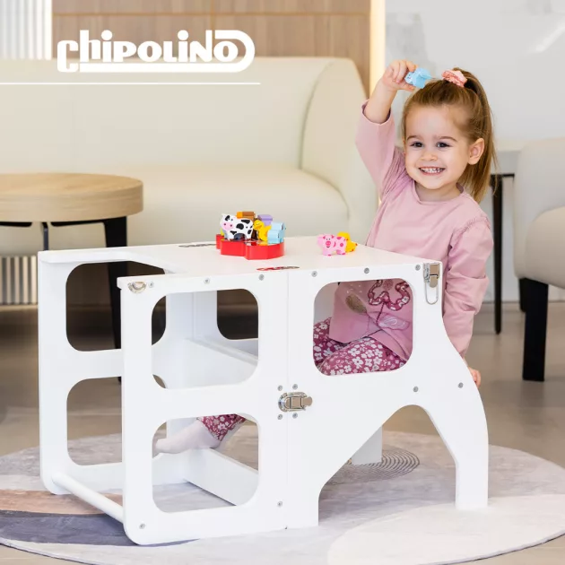 Chipolino Többfunkciós tanulótorony, fellépő - fehér